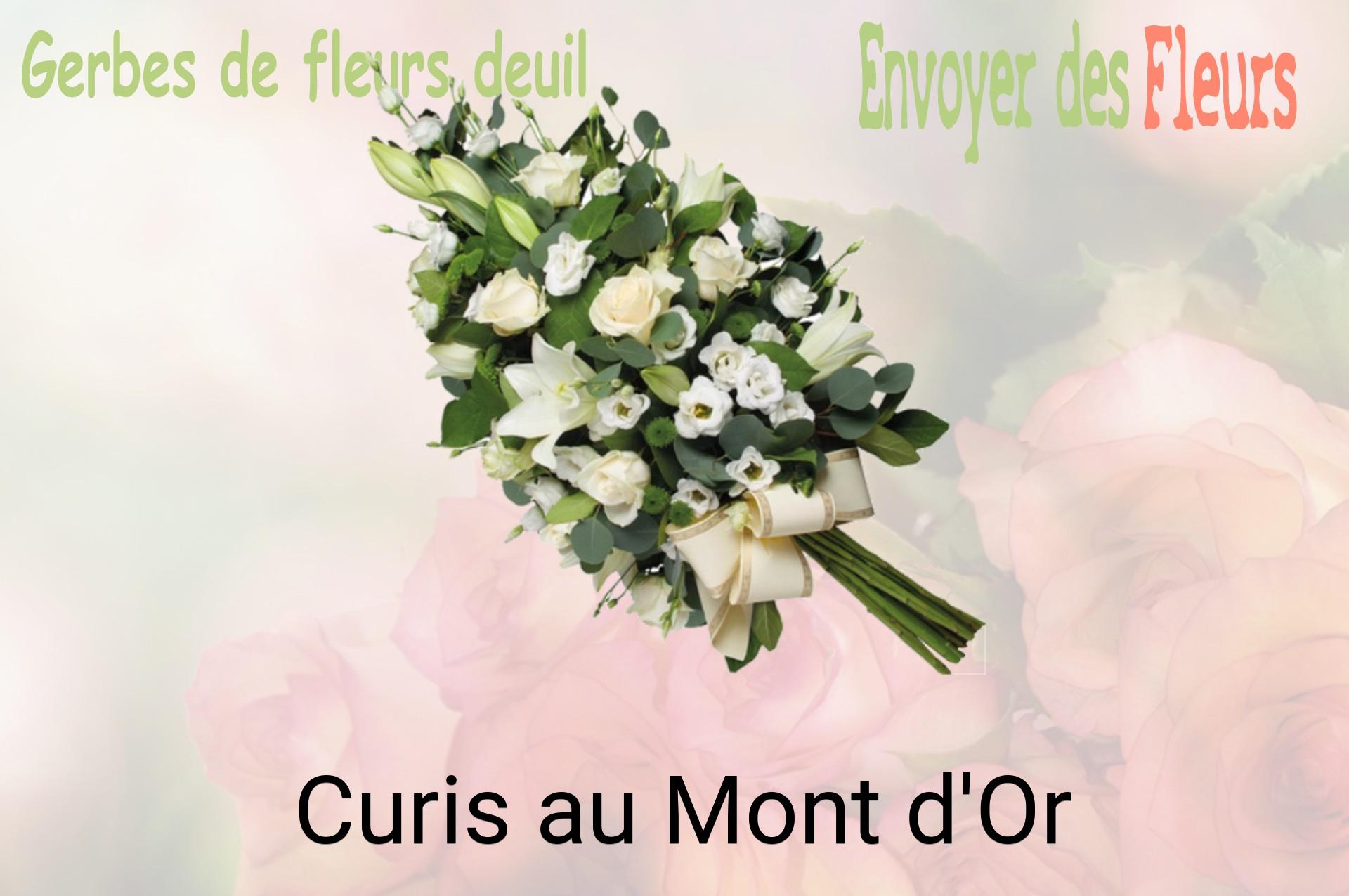 Gerbe de fleurs de deuil livrée à Curis-au-Mont-d'Or